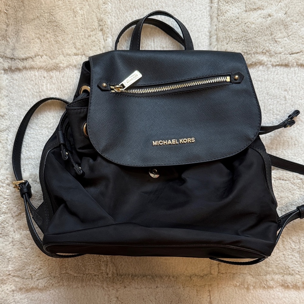 Michael Kors Elegant Black Backpack